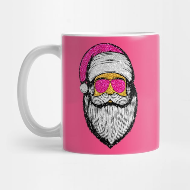 Pink Santa Claus, Christmas Lights Pink Santa by Fashion planet